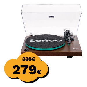Gramofon LENCO LBT-225WA, Bluetooth 5, RCA izlaz, USB B PC kodiranje, 2x10W RMS, Audio-Technica cartridge AT-VM95E