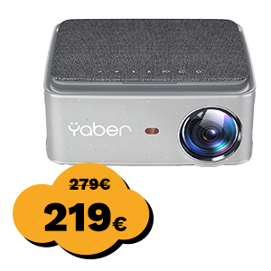 Projektor YABER PRO U6, Full HD 1920x1080p (podržava 4K), kontrast 20000:1, 2,4G+5G Wi-Fi, Bluetooth 5.1, životni vijek lampe 200.000 sati