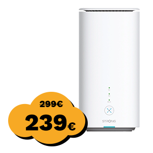 Router STRONG 5GROUTERAX3000, 5G LTE, nano SIM, Wi-Fi 6, telefonski priključak RJ11