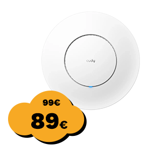 Access point CUDY AP3000, AX3000, WiFi 6, 574Mbps/2402Mbps, bijeli