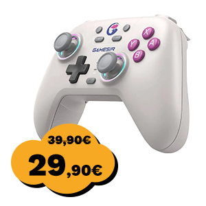 Gamepad GAMESIR T4n, bežični, Bluetooth, USB C, Nintendo Switch/Android/PC, Retro white