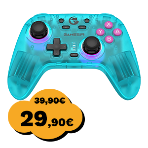 Gamepad GAMESIR T4n, bežični, Bluetooth, USB C, Nintendo Switch/Android/PC, Neon Teal