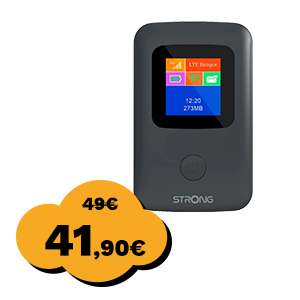 Router STRONG 4GMIFI150CD, Micro SIM, 4G LTE, crni