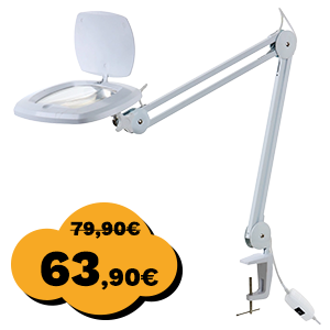 Stolna lampa s lupom ZD-142A, LED,rubna montaža