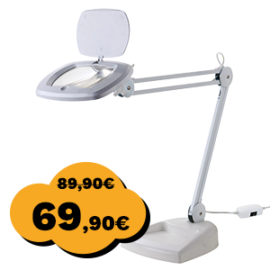 Stolna lampa s lupom ZD-142B LED,stolna montaža